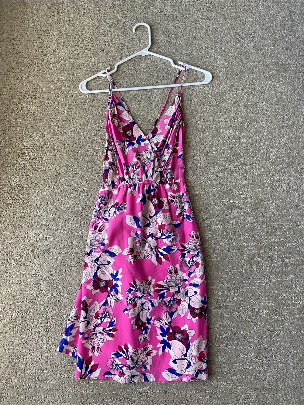 Yumi Kim Pink Floral Midi Slip Dress